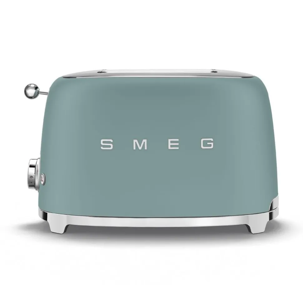 Smeg Broodrooster 2 sleuven 2 sneden emerald green