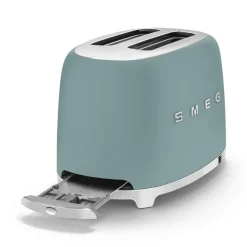 Smeg Broodrooster 2 sleuven 2 sneden emerald green