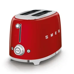 Smeg Broodrooster 2 sleuven 2 sneden Rood