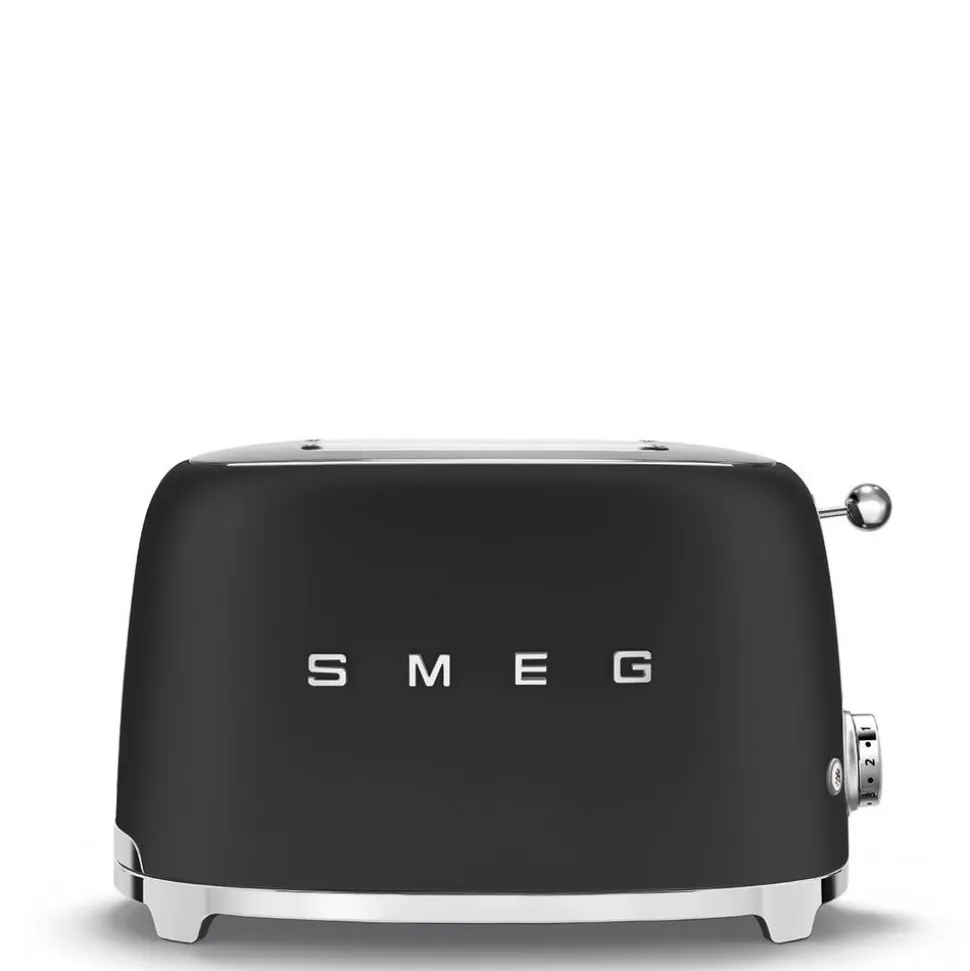 Smeg Broodrooster 2 sleuven 2 sneden Mat zwart