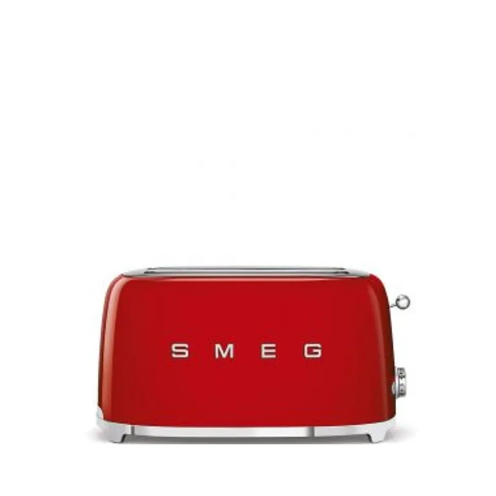 Smeg Broodrooster 2 sleuven 4 sneden Rood
