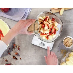 Soehnle Compact 300  Keukenweegschaal digitaal Marmer Wit