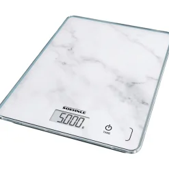 Soehnle Compact 300  Keukenweegschaal digitaal Marmer Wit