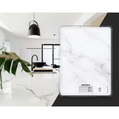 Soehnle Compact 300  Keukenweegschaal digitaal Marmer Wit