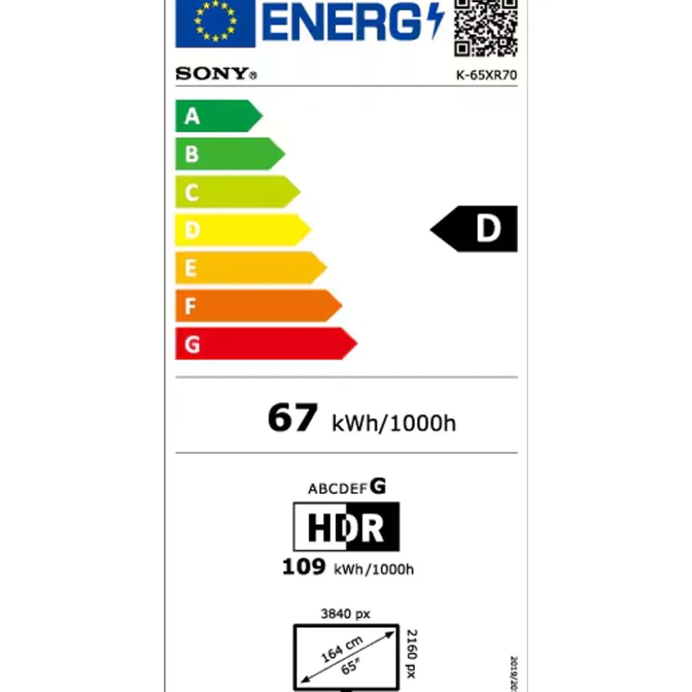 Sony BRAVIA 7 XR Processor Mini-LED 4K Ultra HD High Dynamic Range (HDR) Smart TV (Google TV) 65inch