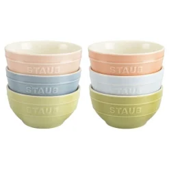 Staub Macaron Keramische Kommenset 12 cm 6 stuk