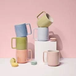 Staub Macaron Keramische mokken, set van 6, 350 ml