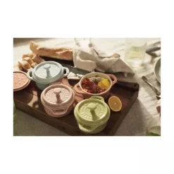 Staub Macaron Set van 6 mini keramische cocottes 10 cm