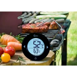Sunartis Digitale huishoud- en barbecue thermometer zwart