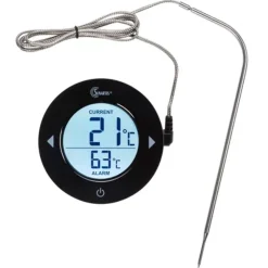 Sunartis Digitale huishoud- en barbecue thermometer zwart