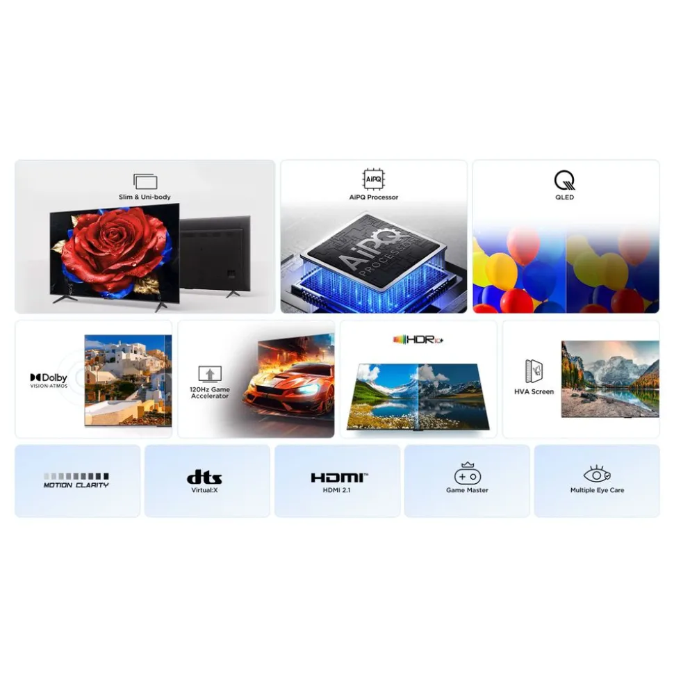 TCL QLED TV 75P79K 4K UHD (2025) - 75inch