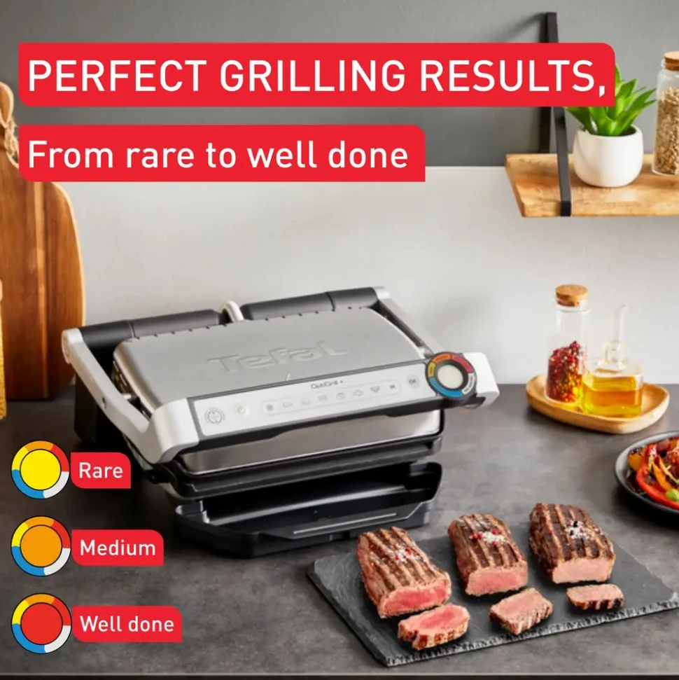 Tefal GC718D10 OptiGrill+ Intelligente Grill - 6 programma's