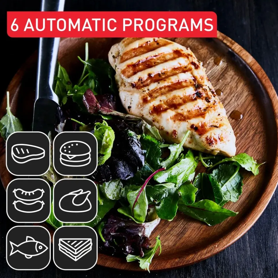 Tefal GC718D10 OptiGrill+ Intelligente Grill - 6 programma's