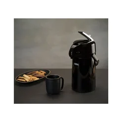 Thermos Pompthermos 1,3l Zwart + Hendel