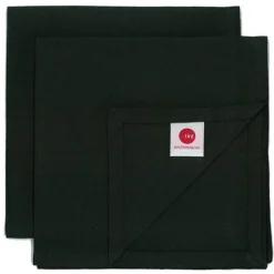 Tint Uni Giftset 2 Servetten 45X45cm Black