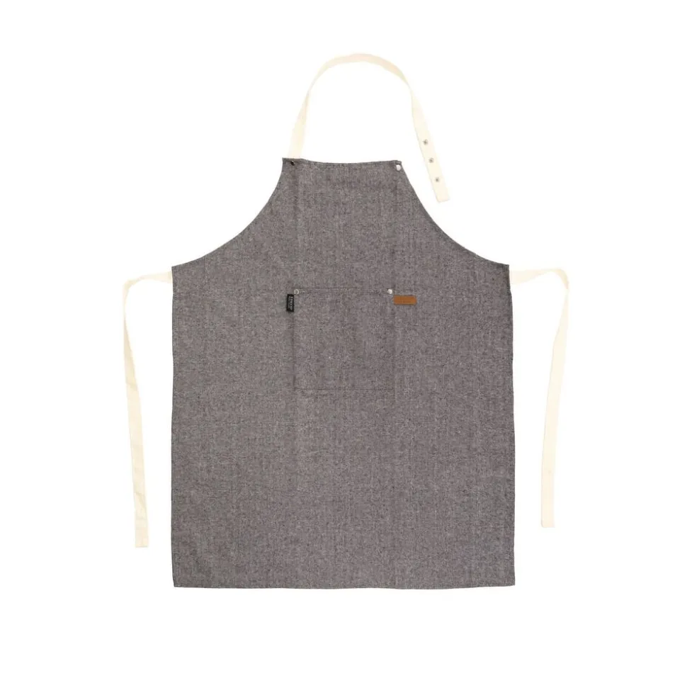 Tiseco SHERLOCK Schort FISHBONE - 68x85 cm, zwart