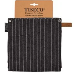 Tiseco SHERLOCK Schort Stripe 68x85cm zwart