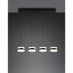 Trio Dios Hanglamp 4xLED 800lm mat zwart (331410432)