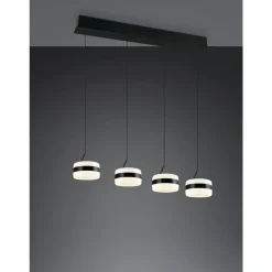 Trio Dios Hanglamp 4xLED 800lm mat zwart (331410432)