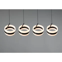 Trio Dios Hanglamp 4xLED 800lm mat zwart (331410432)