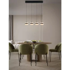 Trio Dios Hanglamp 4xLED 800lm mat zwart (331410432)