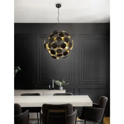 Trio DISCALGO PENDEL 6XE14 D54CM ZWART/GOUD