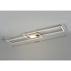 Trio GANADO - 670710507 incl.1x37W LED/4300Lm/2700 - 6500K  & incl.1x8W LED//