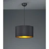 Trio HOSTEL HANGLAMP 1xE27 ZWART/GOUD