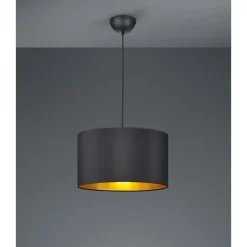 Trio HOSTEL HANGLAMP 1xE27 ZWART/GOUD
