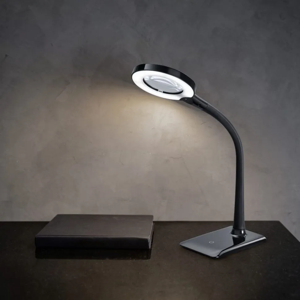 Trio LUPO TABLE LAMP PLASTIC BLACK