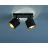 Trio RL TOMMY SPOT 2xE14 ZWART/GOUD