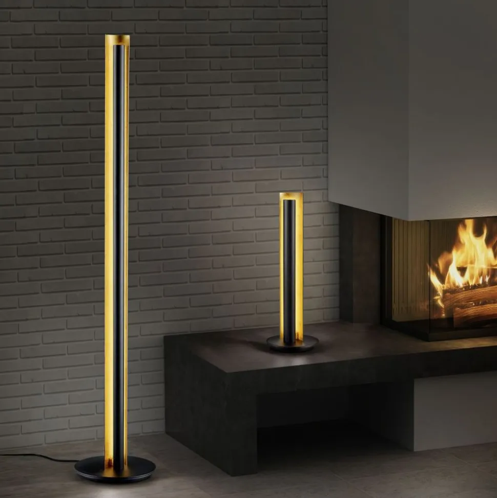 Trio TEXEL FLOOR LAMP METAL BLACK