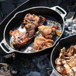 Valhal Outdoor Skillet gietijzer met handgrepen 30 cm