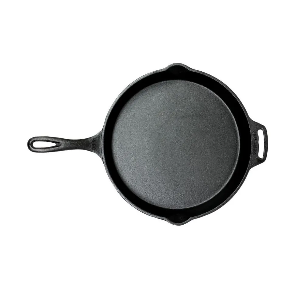 Valhal Outdoor Skillet koekenpan gietijzer met steel 30 cm