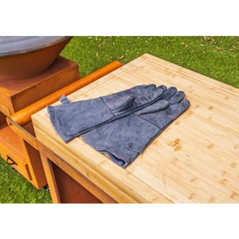 VP-BG4 Houtgestookte Barbecue Cortenstaal met werkblad 103x100