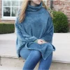 Wara MICROLEECE PONCHO GRAND LUXE POSEIDON
