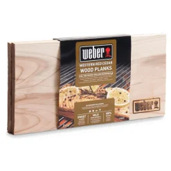 Weber Western Red Cedar houten planken - klein Set van 2, 15 x 30 cm