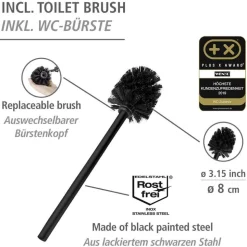 Wenko Rivalta WC-boy hoog model Zwart