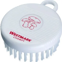Westmark Champy champignonborstel uit kunststof wit 7.8x6x2.7cm