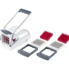 Westmark Easy Stix frietsnijder met 3 roosters uit kunststof en rvs wit 24x8.5x11cm