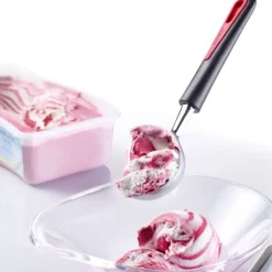 Westmark Gallant ijsschep uit kunststof zwart en rood 21.5x4.4x3.4cm