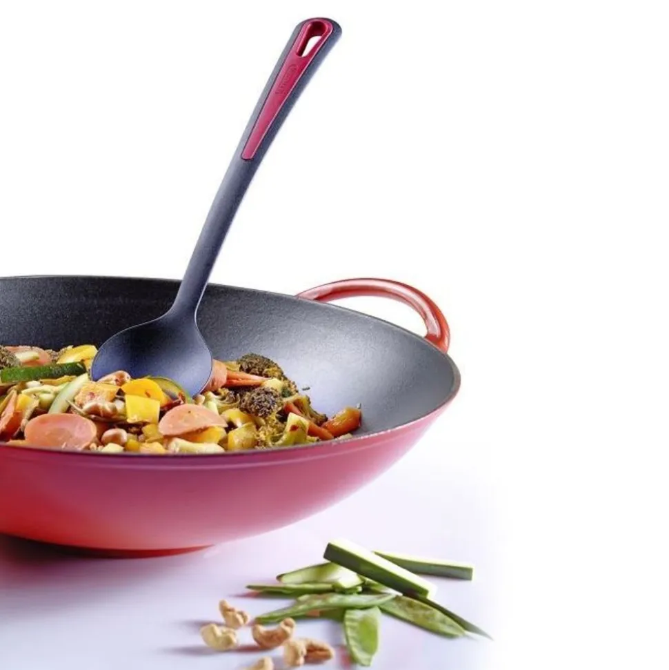 Westmark Gallant lepel uit kunststof zwart en rood 31.5cm