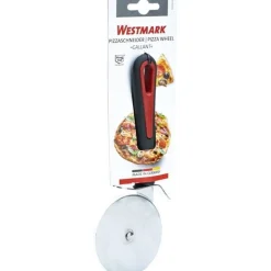 Westmark Gallant pizzames uit rvs en kunststof zwart en rood 20.5x8.1x2cm