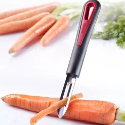 Westmark Gallant verticale dunschiller uit rvs en kunststof zwart en rood 18.5x2.7x2cm