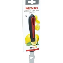 Westmark Gallant zester uit rvs en kunststof zwart en rood 16.5x2.7x2cm