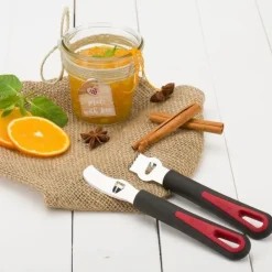 Westmark Gallant zester uit rvs en kunststof zwart en rood 16.5x2.7x2cm