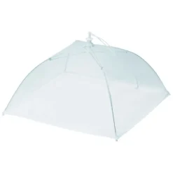 Westmark Opvouwbaar vliegenkapje uit kunststof wit 34x34cm