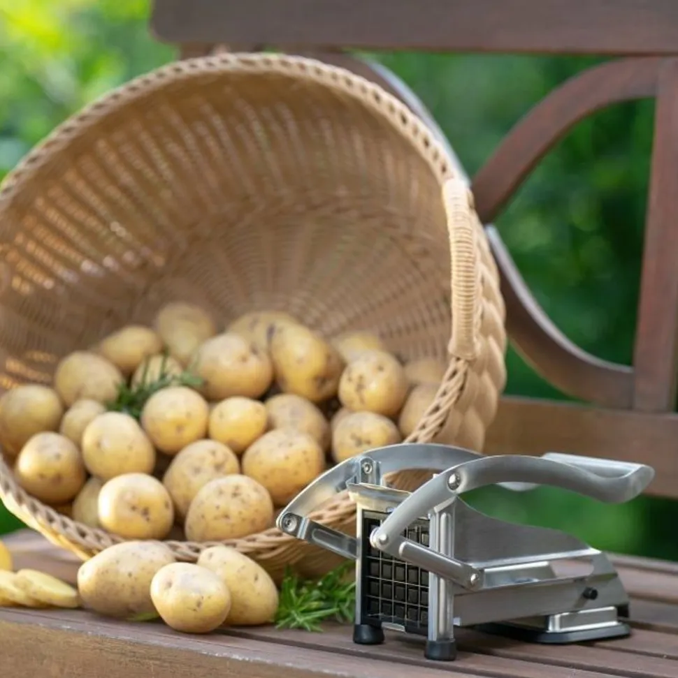 Westmark Pomfri perfect frietsnijder met 3 roosters uit kunststof en rvs 24.8x9.5x12.8cm