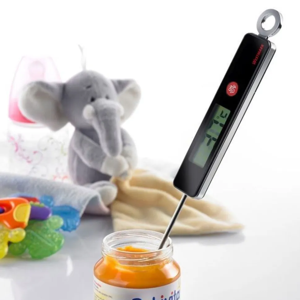 Westmark Probe digitale universele huishoudthermometer zwart 27.7x2.5x1.1cm