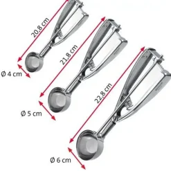 Westmark Profi professionele ijsschep uit rvs Ø 6 cm